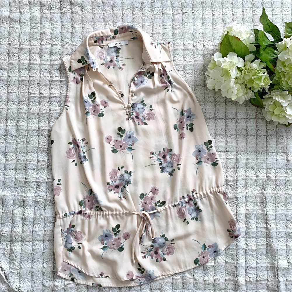 Ro & De Pink Floral Tank